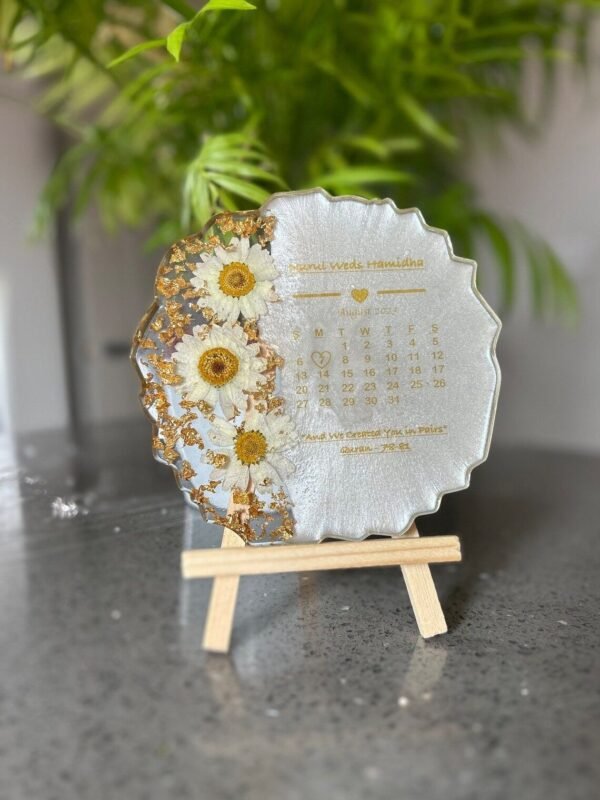 calender frame handmade wedding gift - corps gifts