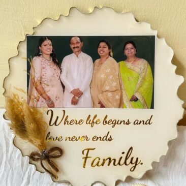 family photo resin frame - corps gifts