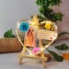 heart shape resin frame with easel stand