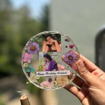 round mini resin frame